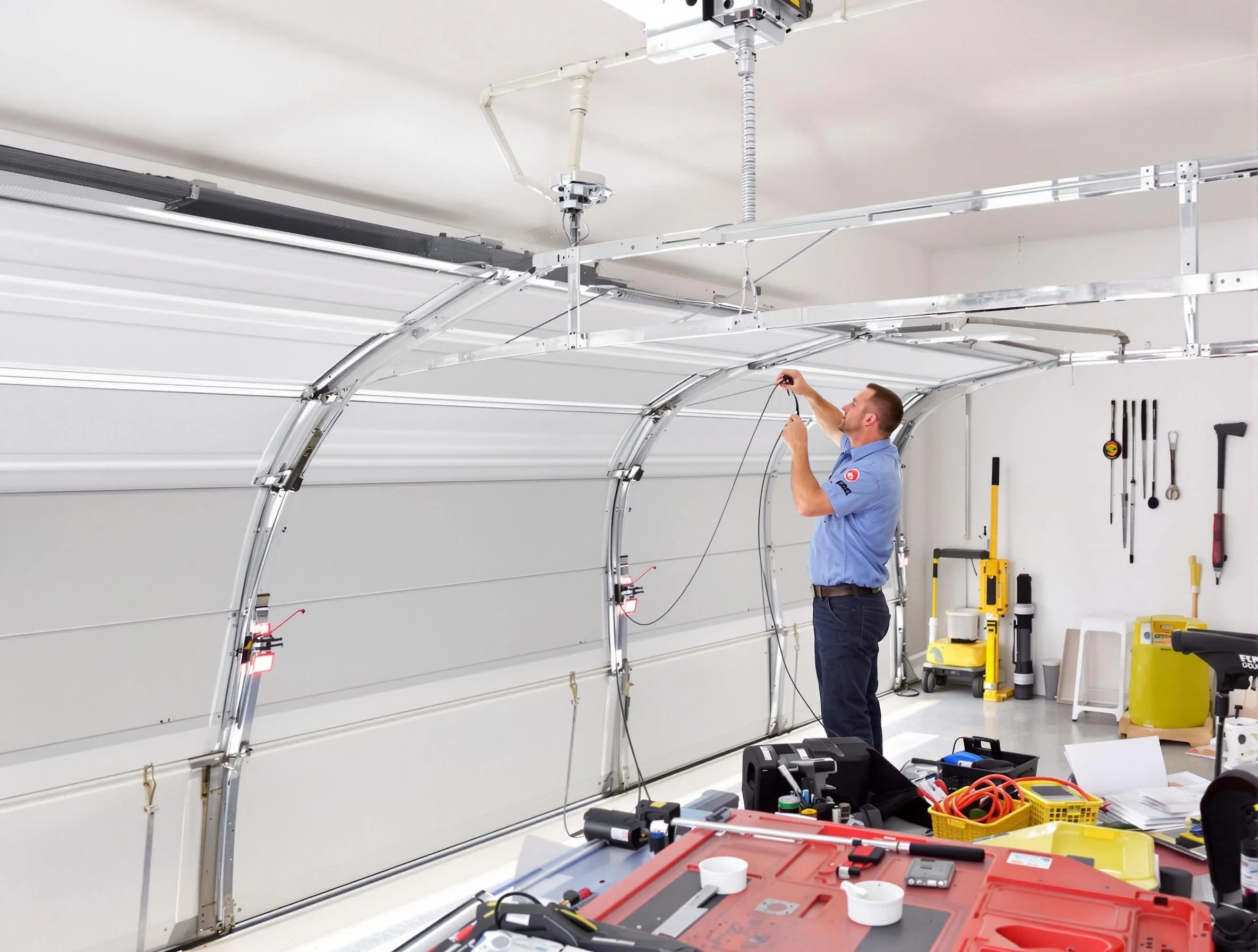 Garage door cable repair service by Covington Garage Door Repair in Covington