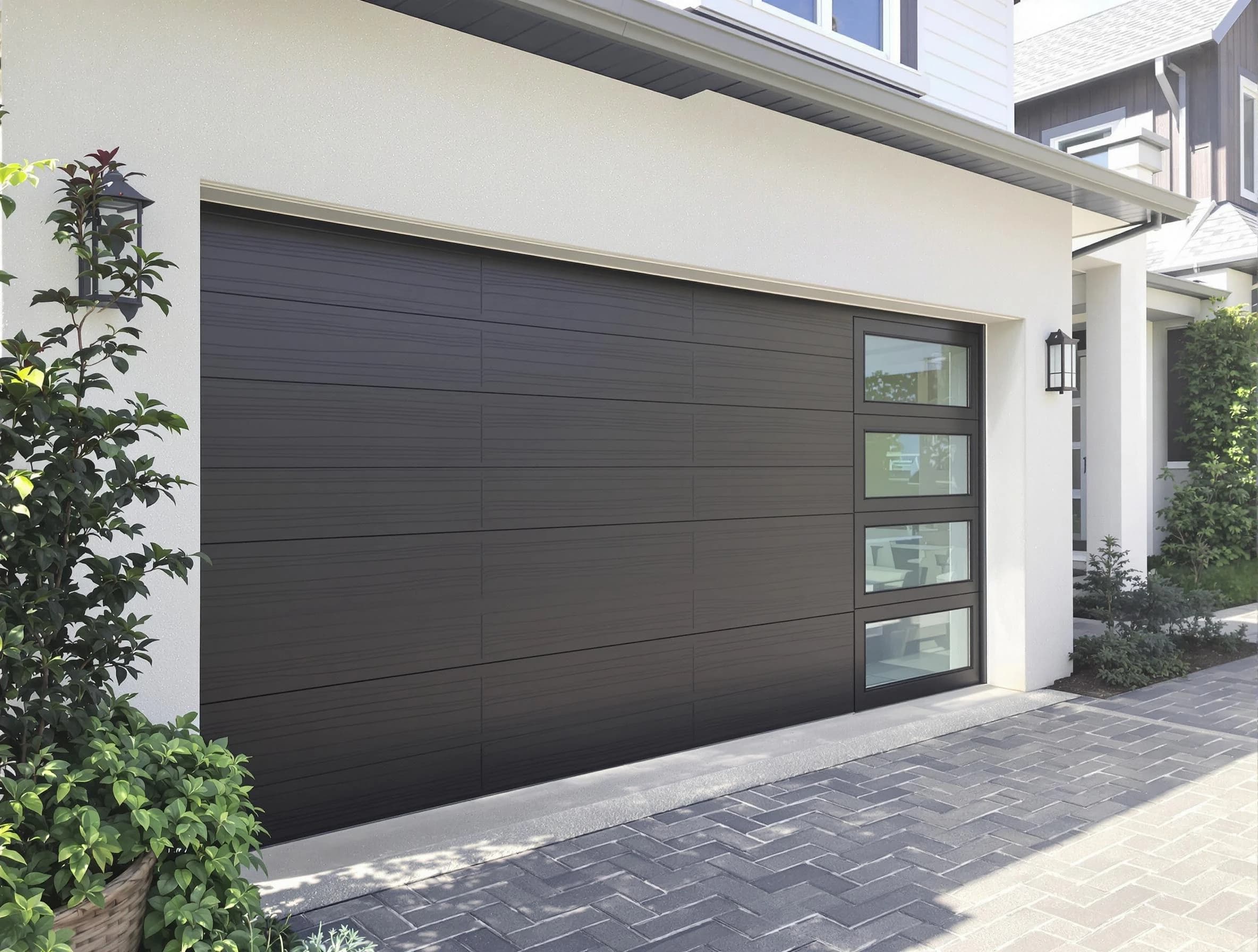 Custom garage door installation by Covington Garage Door Repair in Covington