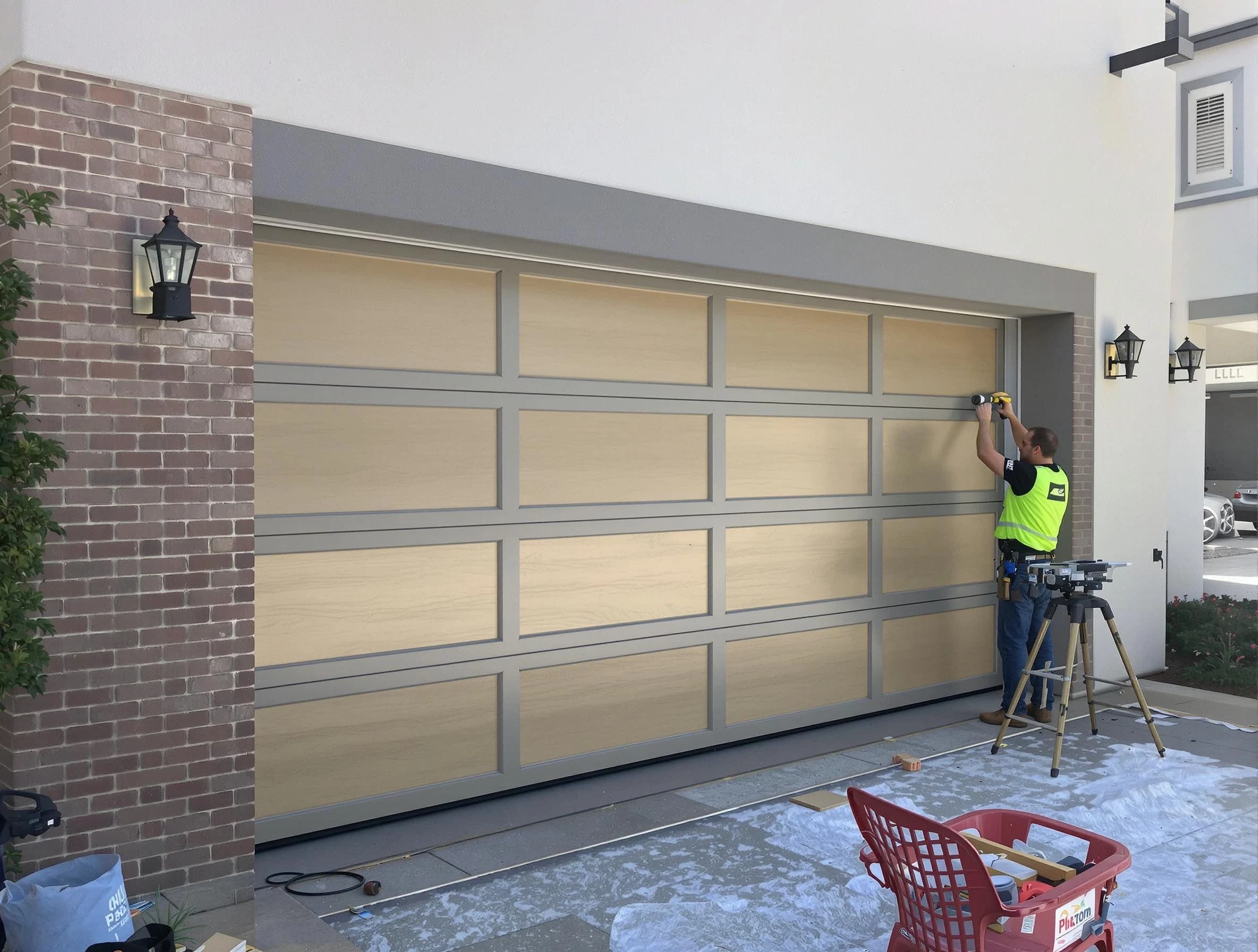 Garage door replacement service by Covington Garage Door Repair in Covington