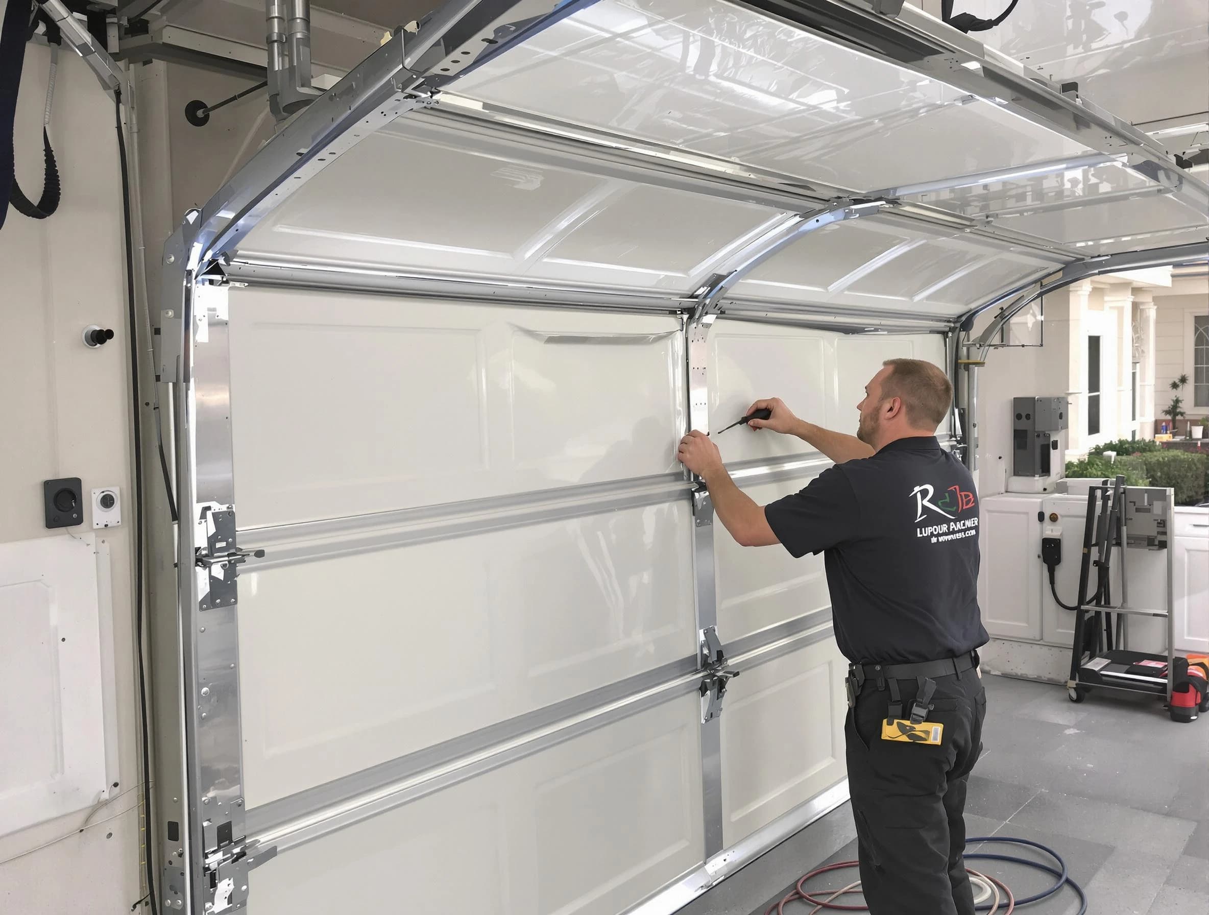 Covington Garage Door Repair professional performing panel repair in Covington