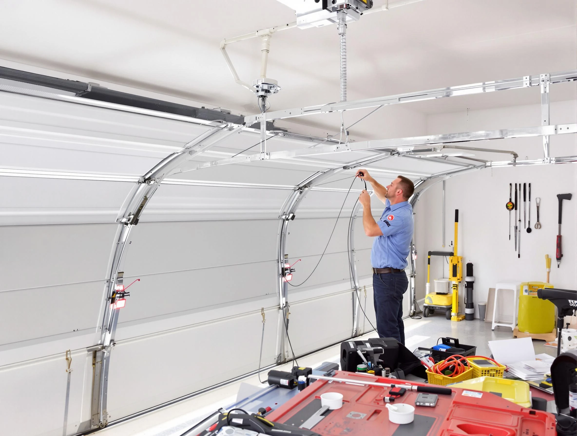 Garage door cable repair service by Covington Garage Door Repair in Covington
