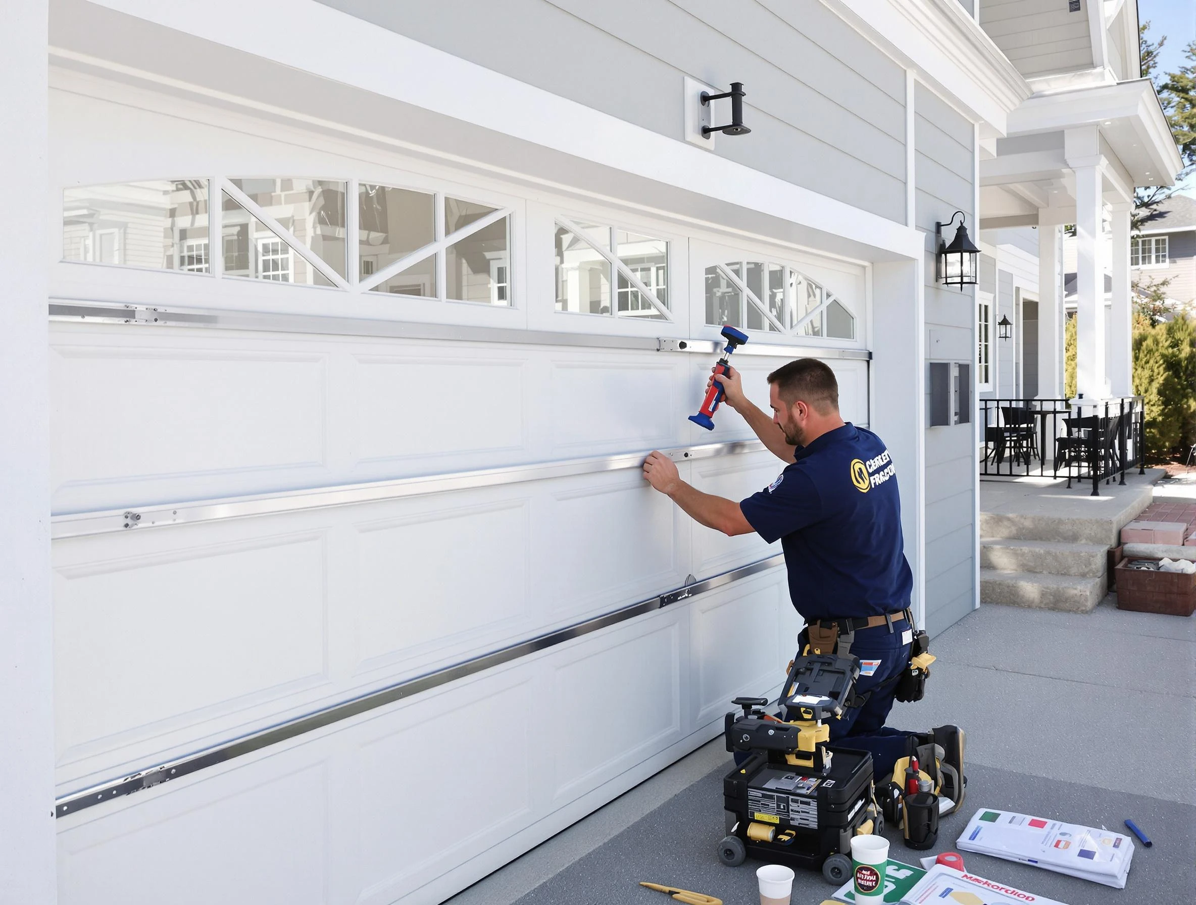 Professional garage door installation by Covington Garage Door Repair in Covington