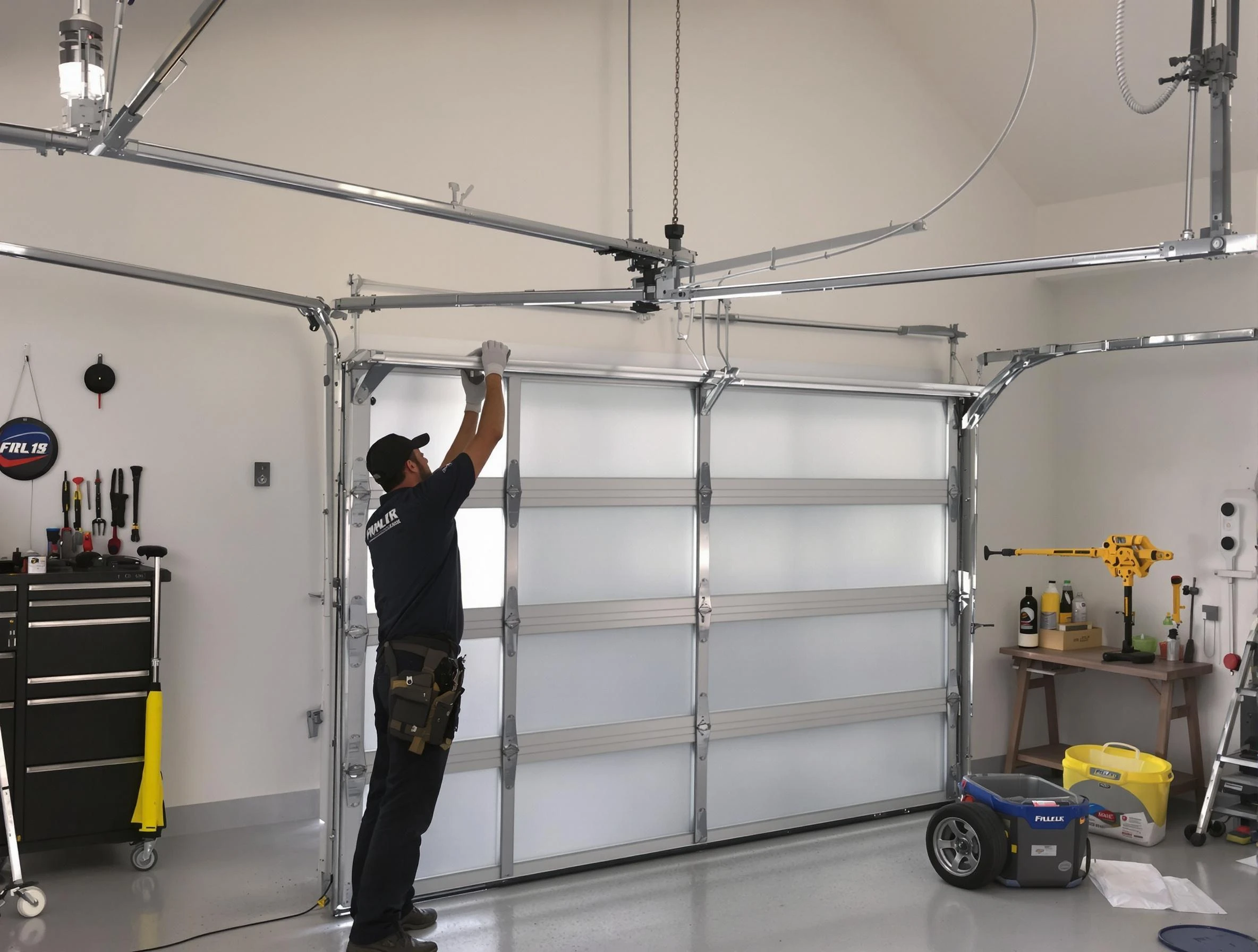 Covington Garage Door Repair certified team performing precision garage door installation in Covington