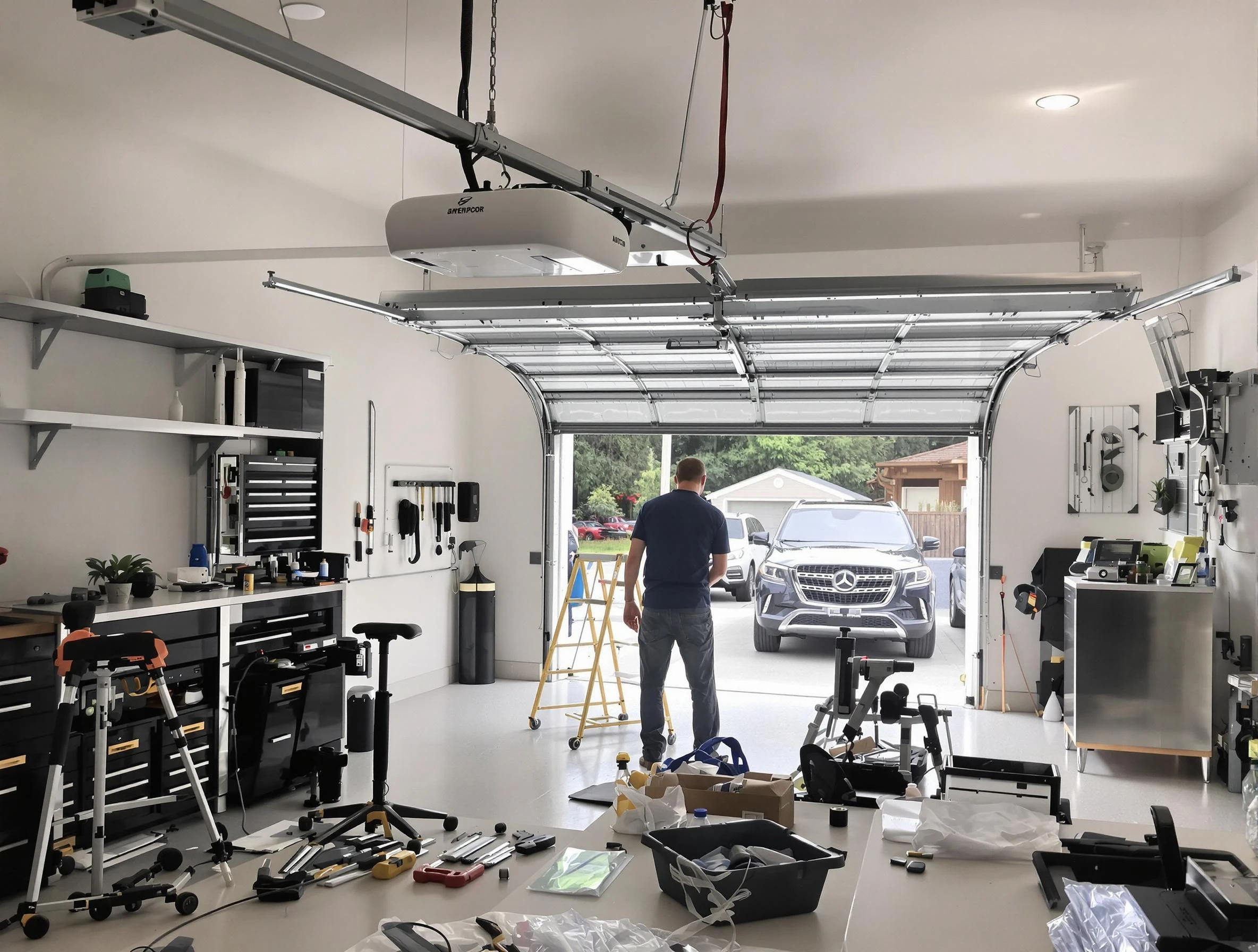 Garage door opener installation by Covington Garage Door Repair in Covington
